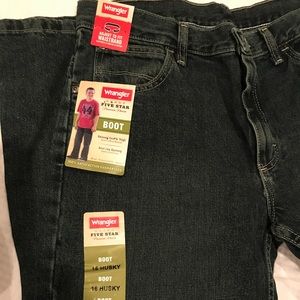 Boys Wrangler Jeans bootcut boys husky 16